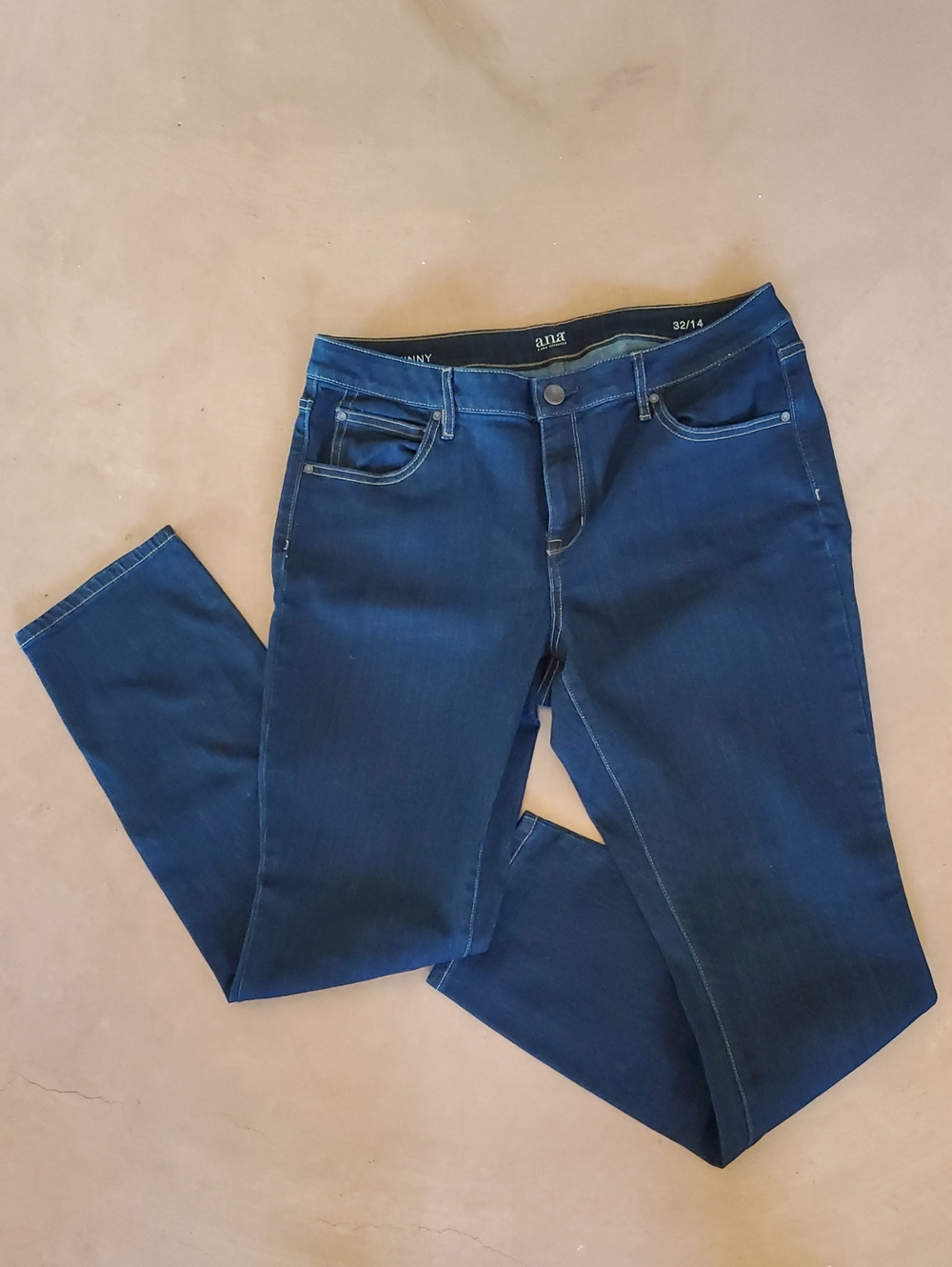 Blue Denim Jeans Comfort Stretch Size 14